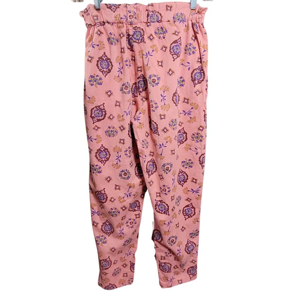 Vintage Pink Cotton High Rise Pants Size Medium
